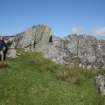 Digital photograph of rock art panel context, Scotland's Rock Art Project, Cadruim 1, Tiree, Argyll and Bute