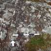 Digital photograph of close ups of motifs, from Scotland's Rock Art Project, Cnoc Fhoirnigial 1, Tiree, Argyll and Bute
