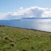 Digital photograph of panorama, from Scotland's Rock Art Project, Scarrel 8, Bute, Argyll and Bute