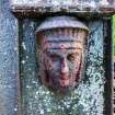 Detail of the cast iron grave marker of John Smith who died in 1827.