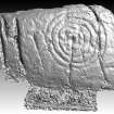 Snapshot of 3D model, from Scotland’s Rock Art Project, Drumtroddan 1, Dumfries and Galloway