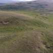 Oblique aerial view centred on the burial cairn, Fall Hill