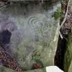 Digital photograph of rock art panel context, panel to south, Scotland's Rock Art Project, Binn 1, Fife