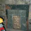 Historic building recording, Ground floor S wall, W end, fireplace, 126-128 High Street, Dunbar