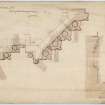 Drawing showing details of West doorway and arcade, St James Episcopal Church, Edinburgh.
