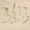 Drawing showing details of West windows of nave, St James Episcopal Church, Edinburgh.
