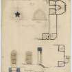 Drawing showing details of window in East wall of South Chapel, St James Episcopal Church, Edinburgh.