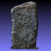 Snapshot of 3D model, Scotland's Rock Art Project, Ardjachie Farm, Highland