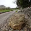 Digital photograph of panel to west, from Scotland's Rock Art Project, Dochmaluag, Highland