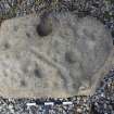 Digital photograph of perpendicular to carved surface(s), from Scotland's Rock Art Project, Dochmaluag, Highland