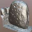 Snapshot of 3D model, from Scotland's Rock Art Project, Heights of Fodderty, Highland