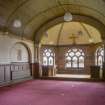 Hospital Chapel Interior view from entrance looking north west towards raised platform 