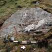 Digital photograph of rock art panel context, Scotland's Rock Art Project, Laggan Hill 3, Highland
