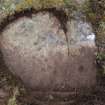 Digital photograph of perpendicular to carved surface(s), from Scotland's Rock Art Project, Laggan Hill 4, Highland