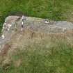 Digital photograph of perpendicular to carved surface(s), Scotland's Rock Art Project, Strath Sgitheach Allt na Criche 2, Highland