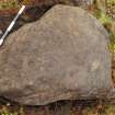 Digital photograph of perpendicular to carved surface(s), from Scotland's Rock Art Project, Strath Sgitheach Cnoc A' Mhuilinn 4, Highland