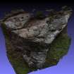 Snapshot of 3D model, from Scotland's Rock Art Project, Strath Sgitheach Farmstead, Highland