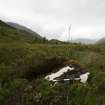 Digital photograph of panel in context with scale, from Scotland's Rock Art Project, Tigh Geal, Highland