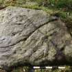 Digital photograph of perpendicular to carved surface(s), from Scotland's Rock Art Project, Uplands 1, Highland
