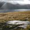 Digital photograph of rock art panel context, Scotland's Rock Art Project, Cloanlawers 1, Loch Tay, Perth and Kinross