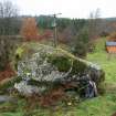 Digital photograph of rock art panel context, Scotland's Rock Art Project, Ballochraggan, ScRAP ID 947, Stirling