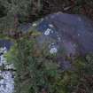 Digital photograph of panel before cleaning, from Scotland's Rock Art Project, Castleton 7, Stirling