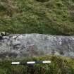 Digital photograph of perpendicular to carved surface(s), from Scotland's Rock Art Project, Nether Glenny 11, Stirling