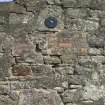 Historic building recording, Wall D, Detail of stonework, Phase 2, The Old Wet Dock, Alloa Harbour