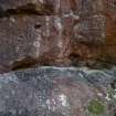 Digital photograph of rock art panel context, Scotland's Rock Art Project, Gorton House, Midlothian