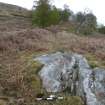 Digital photograph of panel to east, from Scotland's Rock Art Project, Falls of Lochay 1, Glen Lochay, Stirling