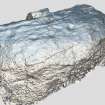 Snapshot of 3D model, from Scotland's Rock Art Project, Achadh Mor, Highland