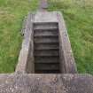 East Gun Emplacement: the steps at the NW entrance from the SE 