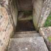 East Gun Emplacement: The steps leading down at the SE entrance 