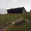 East Gun Emplacement: the exterior of the housing from the N 