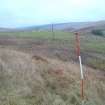 Watching brief, Standing at pole 19 looking NE towards 20 and 21, Mark Farm, Pinwherry, South Ayrshire