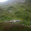 View looking S showing the lintels covering the lade.