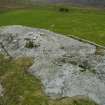 Digital photograph of rock art panel context, Scotland's Rock Art Project, Dunlichity Farm, Highland