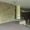 Sub-basement.  Restaurant. View of raised area showing wall plaque.