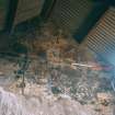 Historic building survey, Building A, Internal S wall above oven, St. Michael's Bakery, Linlithgow, West Lothian
