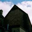 Historic building survey, Building C, Brick infill at N gable, St. Michael's Bakery, Linlithgow, West Lothian