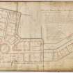 Roxburghshire, Minto House. Annotated plan titled: 'Plan of the Basement Story of Minto House with the Drains and Water Pipes.'