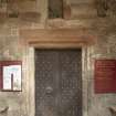 Detail of main entrance doors. 