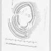 Publication drawing; plan of fort at Camps Knowe Wood.