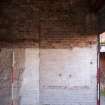 Historic building survey, Internal elevation, SW wall, measured photos 5/5, Co-op Building, West Barns, Dunbar, East Lothian