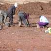 Excavation photograph, Baling and sponging site dry, new Mearns Academy site, Laurencekirk, Aberdeenshire