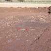 Excavation photograph, Site looking W. Cobbles foreground and left hand side, new Mearns Academy site, Laurencekirk, Aberdeenshire