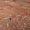 Excavation photograph, Looking W across porch/annexe, new Mearns Academy site, Laurencekirk, Aberdeenshire 