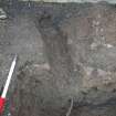 Evaluation photograph, Detail of trench looking S towards Haddo House, Lightning conductor trench, Haddo House, Tarves 