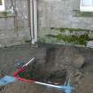 Evaluation photograph, Detail of trench looking S towards Haddo House, Lightning conductor trench, Haddo House, Tarves 