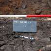 Evaluation photograph, Trench 2 looking W, Proposed play area, Brodie Castle, Moray